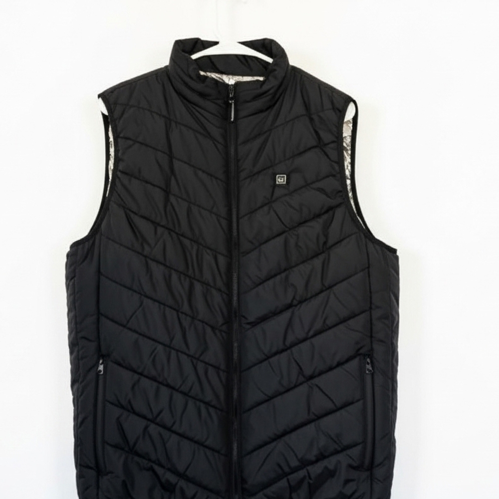 Men's Black Quilted Vest